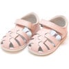 Baby Christie Leather Fisherman Sandal, Pink - Sandals - 1 - thumbnail