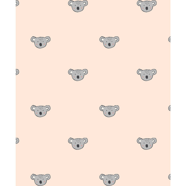 Tea Collection Koala Traditional Wallpaper, Peach