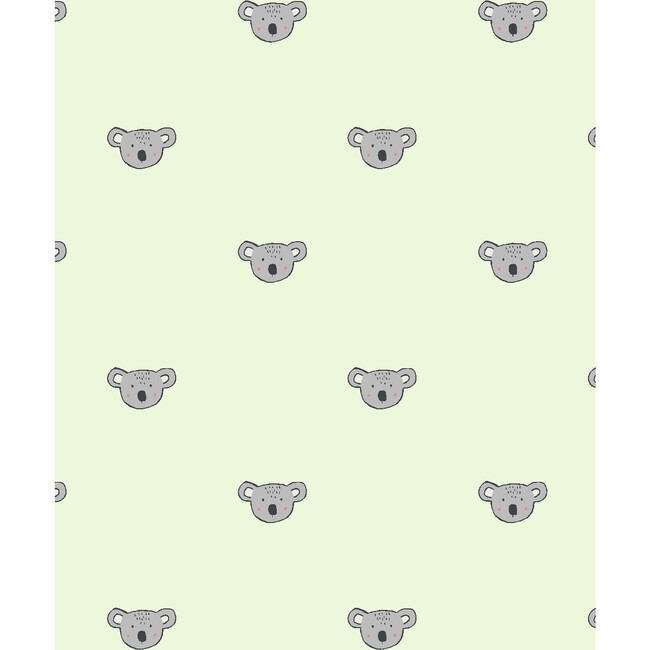 Tea Collection Koala Traditional Wallpaper, Pistachio - Wallpaper - 1 - zoom