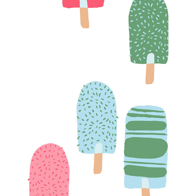 Tea Collection Popcicles Removable Wallpaper, Strawberry Shortcake - Wallpaper - 3