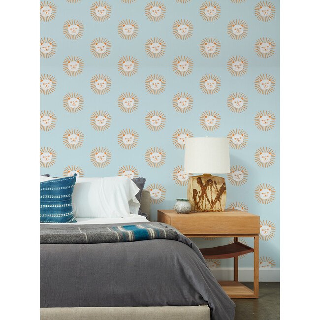 Tea Collection Lion Head Traditional Wallpaper, Push Pop