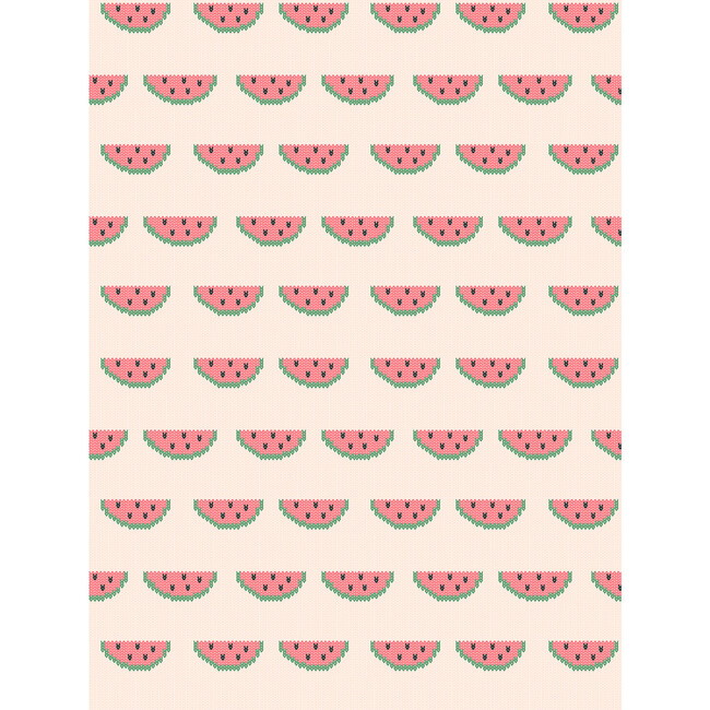 Tea Collection Watermelon Kit Removable Wallpaper, Peach