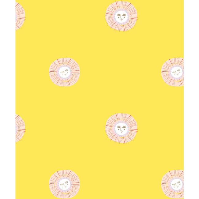 Tea Collection Rising Sun Traditional Wallpaper, Daffodil
