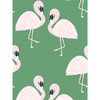Tea Collection Flamingos Traditional Wallpaper, Green - Wallpaper - 1 - thumbnail
