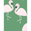 Tea Collection Flamingos Traditional Wallpaper, Green - Wallpaper - 3
