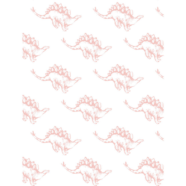 Tea Collection Dinos Traditional Wallpaper, Pink