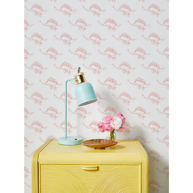 Tea Collection Dinos Removable Wallpaper, Pink