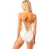 Women's Luna One Piece, Coconut wavy ribbed - One Pieces - 2