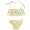 Ella Bikini Set Kid's, Lemon ribbed - One Pieces - 1 - thumbnail