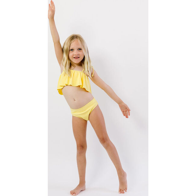 Ella Bikini Set Kid's, Lemon ribbed