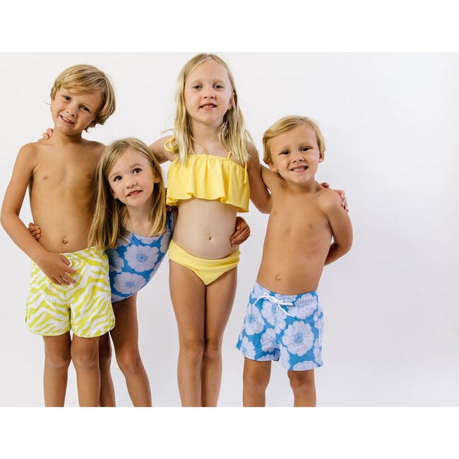 Ella Bikini Set Kid's, Lemon ribbed - One Pieces - 3