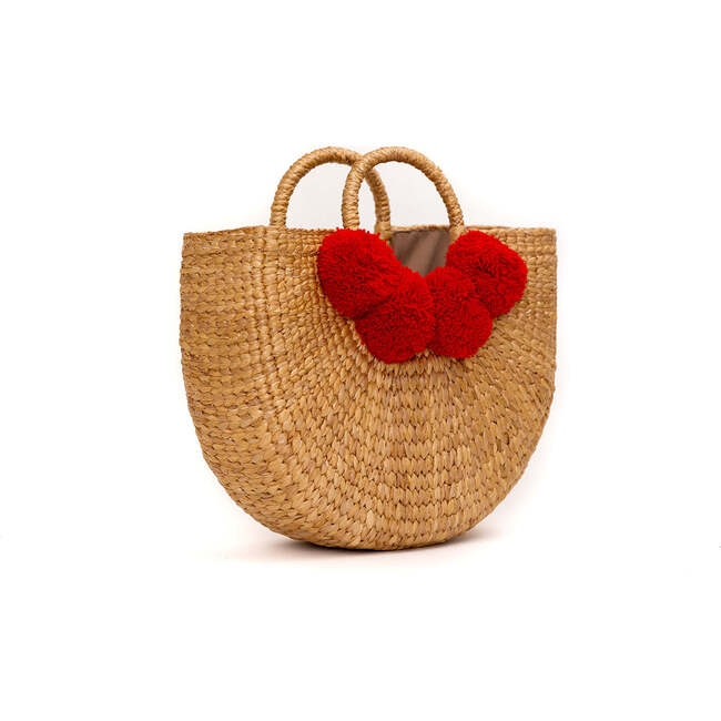 Camryn Pom Pom, Red - Bags - 2