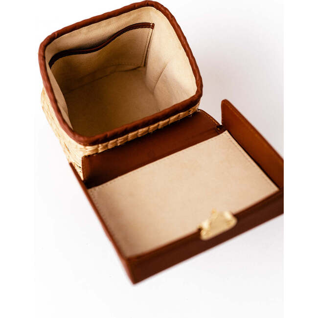 Sophia Boxed Leather, Tan - Bags - 4