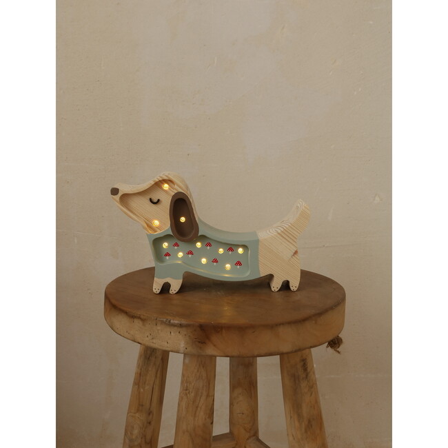 Mini Puppy Lamp, Mushrooms/Green - Lighting - 6