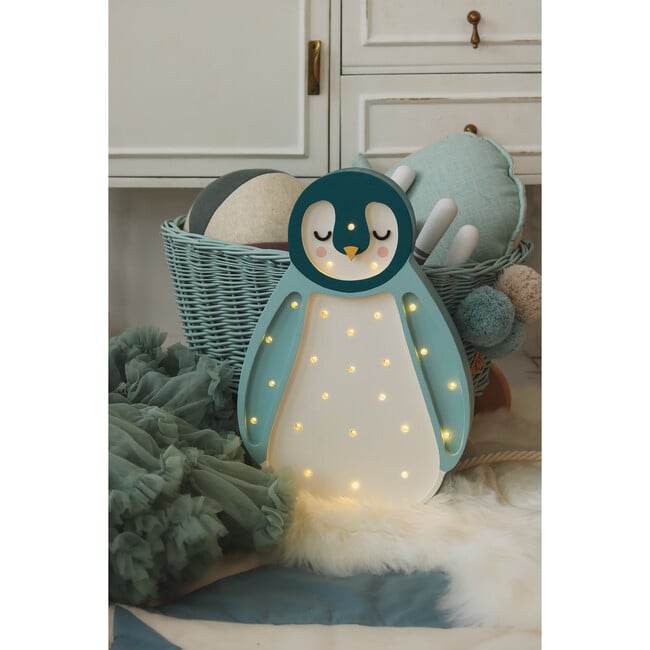 Penguin Lamp, Teal - Lighting - 4