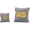 Tallit & Tefillin Grey Melton Bag Set - Accents - 1 - thumbnail