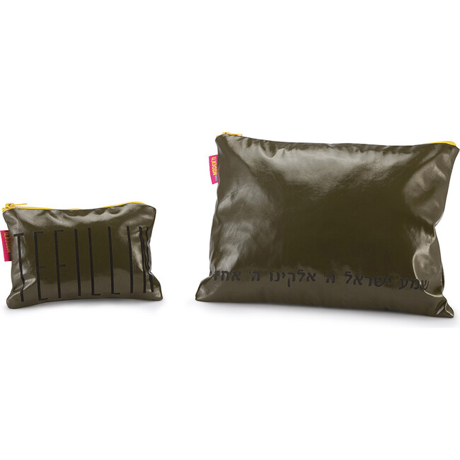 Tallit & Tefillin Faux Leather Bag Set