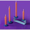 Meshuggeneh Shabbat Candle Holder, Blue - Accents - 2