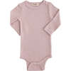Mauve LS Modal Bodysuit, Pink - Onesies - 1 - thumbnail