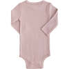 Mauve LS Modal Bodysuit, Pink - Onesies - 2
