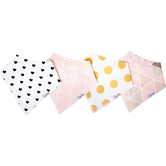 Blush Baby Bandana Bib Set, Multi - Bibs - 1