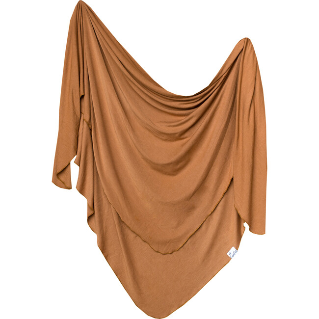 Camel Knit Swaddle Blanket, Multi