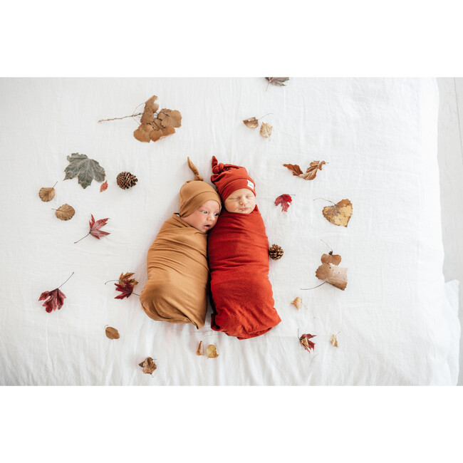 Camel Knit Swaddle Blanket, Multi - Swaddles - 3