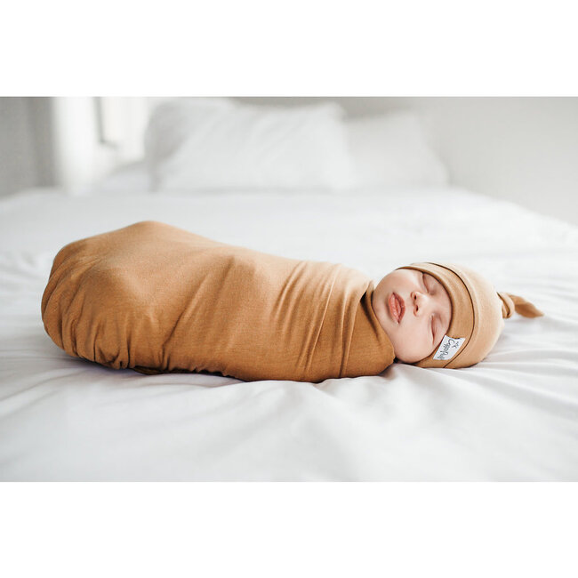 Camel Knit Swaddle Blanket, Multi - Swaddles - 6