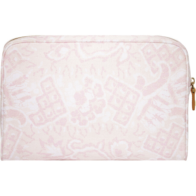 Medium Batik Beauty Bag, Light Pink - Make-up Bags - 1