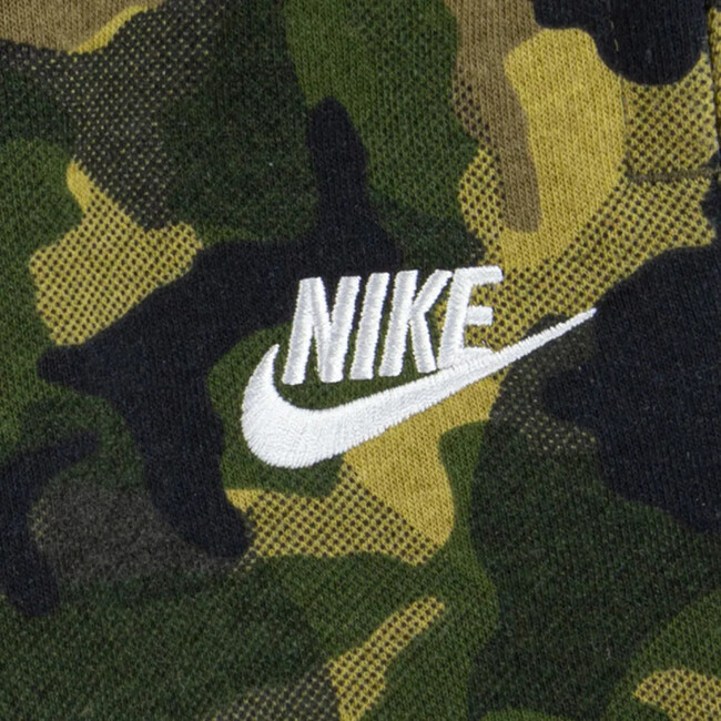 Camo Print Fleece Joggers, Green - Sweatpants - 3