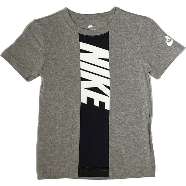 Vertical Logo Kids T-Shirt, Black - Tees - 1