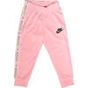 Logo Tape Kids Tracksuit, Pink - Mixed Apparel Set - 3