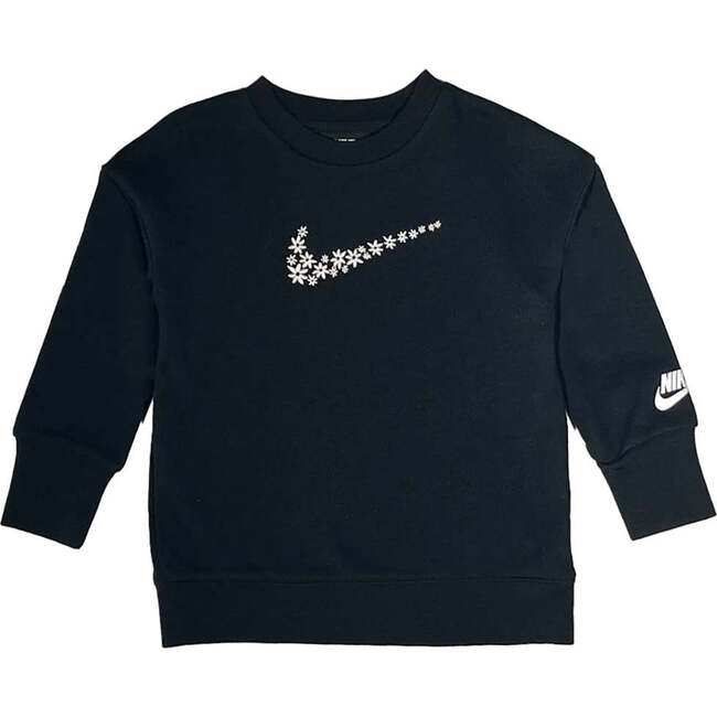Daisy Logo Kids Sweatshirt, Black - Sweatshirts - 1 - zoom