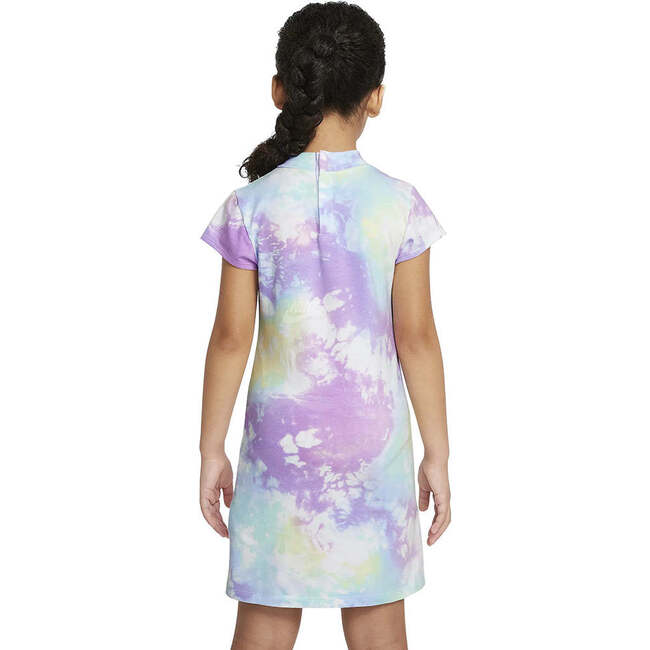 Tie Dye Logo Dress, Purple - Dresses - 3