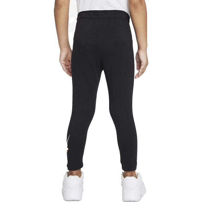Daisy Swoosh Kid Leggings, Black - Leggings - 3