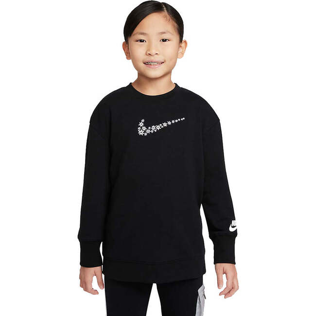 Daisy Logo Kids Sweatshirt, Black - Sweatshirts - 2