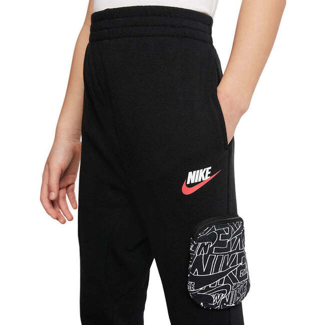Logo Cotton Sweatpants, Black - Sweatpants - 4