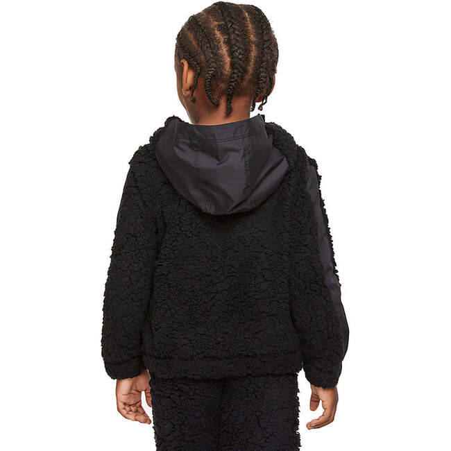 Fleece Half Zip Kids Sweatshirt, Black - Sweatshirts - 3