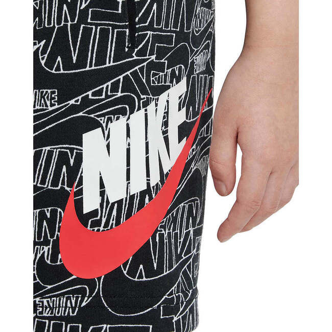 Allover Logo Kids Shorts, Black - Shorts - 4