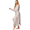 Women's Skyler Banded Long Robe, Daisy - Robes - 2 - thumbnail
