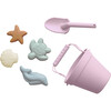 Food-Grade Silicone Beach Bucket Set, Pink - Outdoor Games - 1 - thumbnail