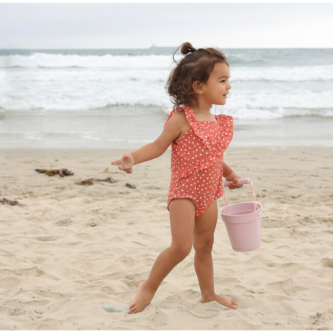 Food-Grade Silicone Beach Bucket Set, Pink - Outdoor Games - 3