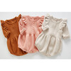 Lizzie Flutter Romper, Beige - Rompers - 2