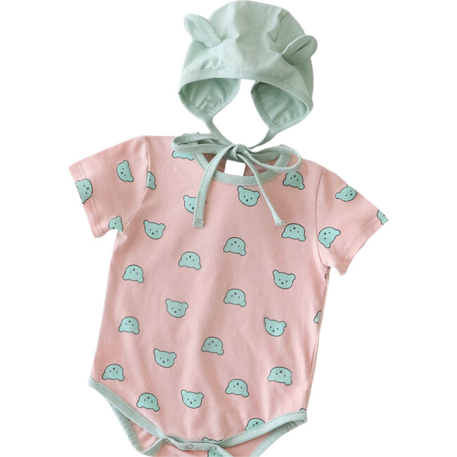 Theo Romper, Pink - Rompers - 1