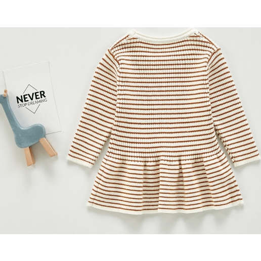 Rylee Dress, Brown - Dresses - 3
