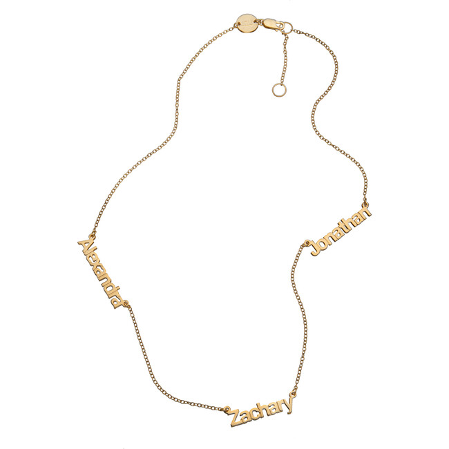 Women's Remington Personalized Nameplate Necklace, Gold