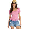 Women's Laverne Top, Pink - Blouses - 1 - thumbnail