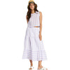 Women's Maya Skirt, Lavendar Stripe - Skirts - 1 - thumbnail