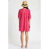 Women's Riha Dress, Overdyed Pink - Dresses - 3 - thumbnail