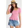 Women's Laverne Top, Pink - Blouses - 3
